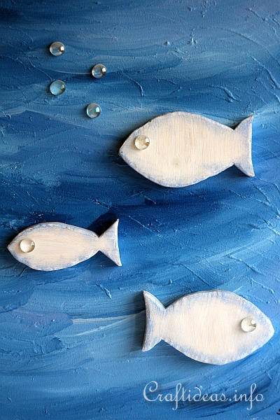 Wooden Fish Acrylic Painting