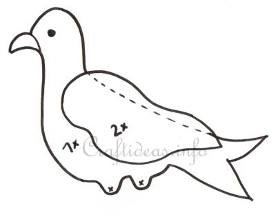 Wooden Seagull Template