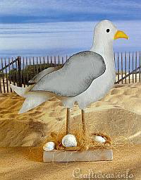 Wooden Seagull 
