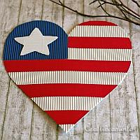 Patriotic Paper Heart