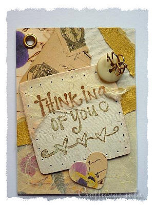 ATC - Artist Trading Cards - Thinking of You ATC 
