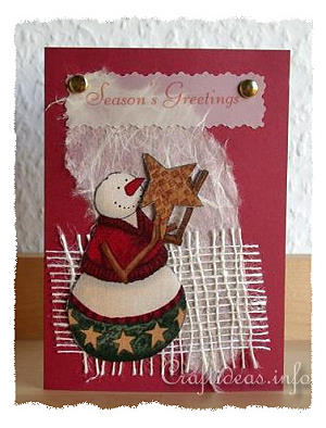Christmas Card - When You Wish Upon a Star Snowman Greeting Card for the Holidays