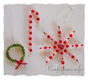 Christmas Craft - Beaded Ornaments Set 