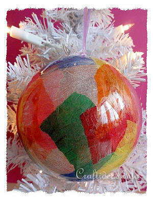 Christmas Craft for Kids - Colorful Christmas Ornament 