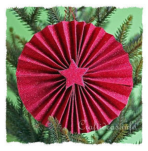 Christmas Paper Craft for Kids - Easy Paper Tree Ornaments 