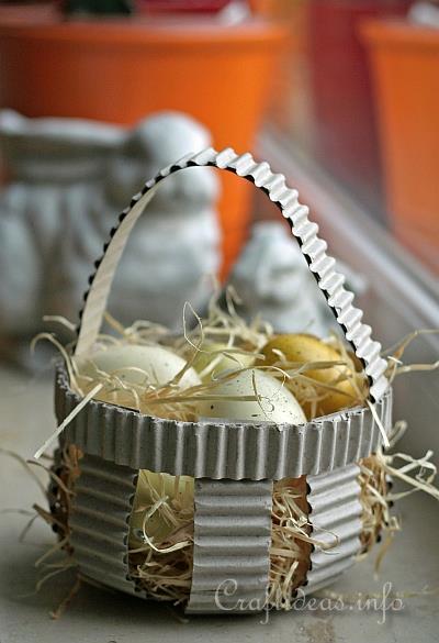 Corrugated Paper Easter Basket 1