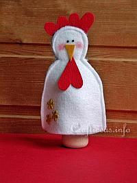 Felt Craft for Easter - Felt Hen Egg Warmer 