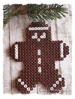 Fused Beads Gingerbread Man