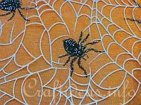 Halloween Organza with Spiders