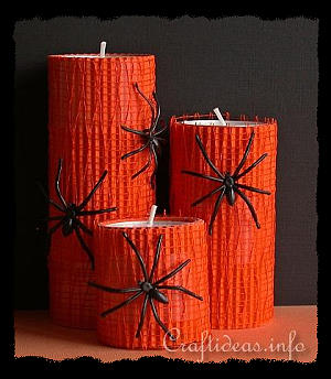 Halloween Spiders Tea Light Holders 