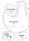 Hen and Eggs Template 