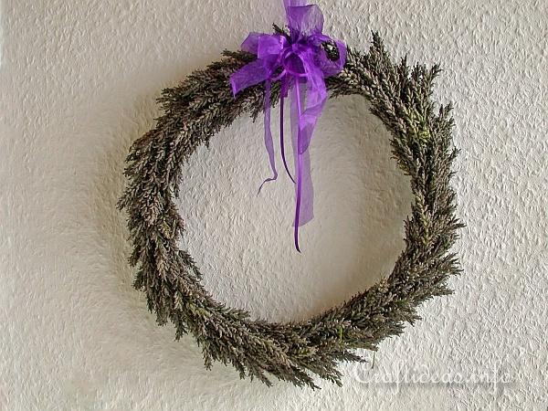 Late Summer Craft - Autumn Craft - Lavender Wreath 2