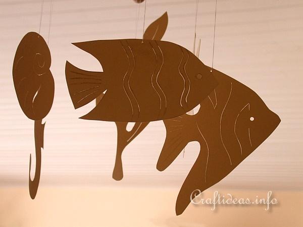 Maritime Paper Mobile - Under the Sea - Fish Detail