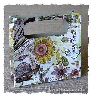 Paper Craft for Summer and All Occasions - Decoupaged Cardboard Tote Bag Project 