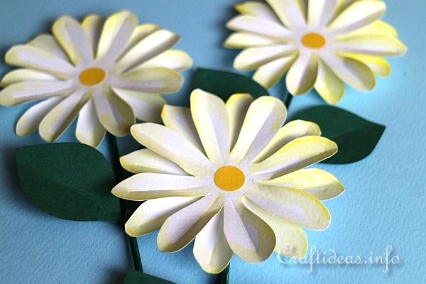 Paper Craft for Summer and All Occasions - Paper Daisy Plant Poke 2