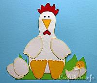 Paper Hen and Chick Decoration 