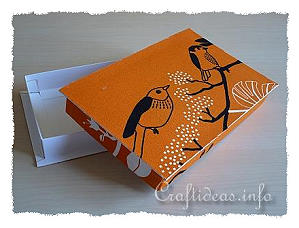 Recycling Craft - Fabric Covered Box 