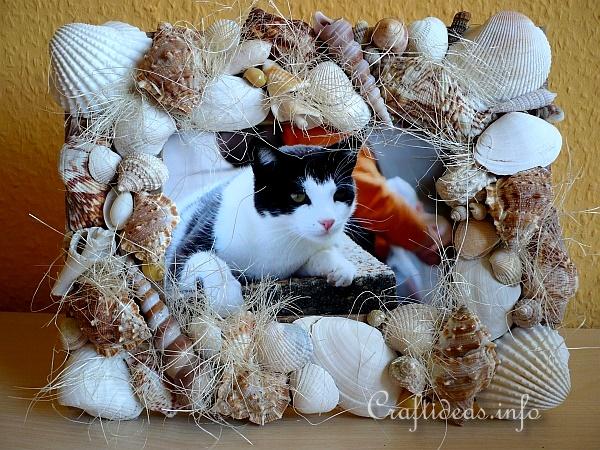 Seashell Craft - Seashell Picture Frame