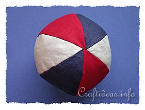 Sewing Craft - How to Make a Fabric Baby Ball
