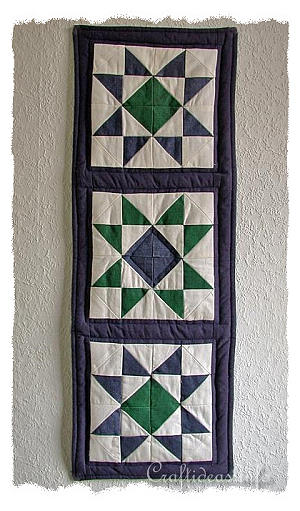 Sewing Craft - Patchwork Wallhanging - Ohio Star 