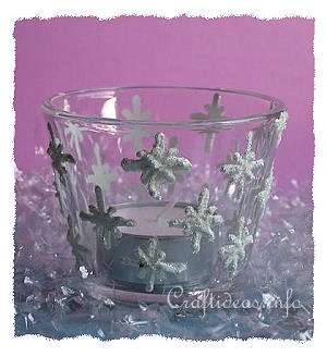Snowflakes Tea-Light Glass