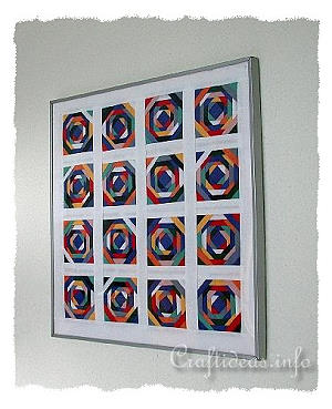 Summer Patchwork Sewing Idea - Colorful Swirls Patchwork Picture 