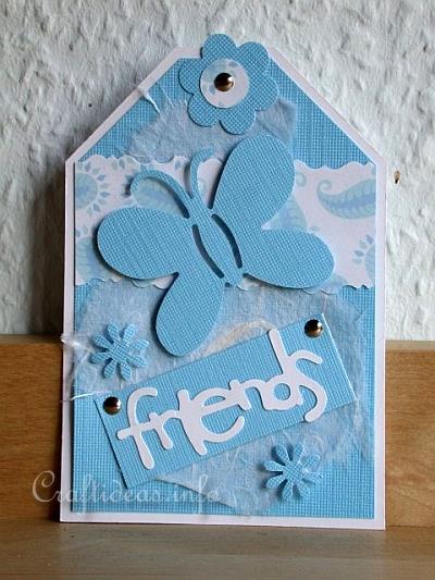 Tag Craft - Blue Friendship Tag for All Occasions