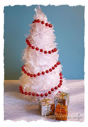 White Cone Christmas Tree 