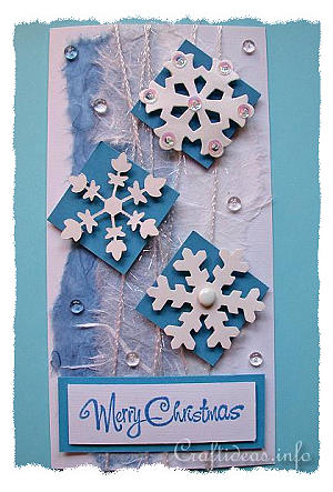 Winter Snowflakes Christmas Card 