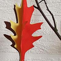 3-D Paper Leaf