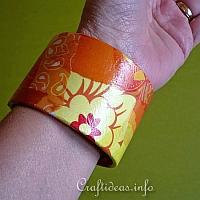 Bangle Decorated with Decopatch