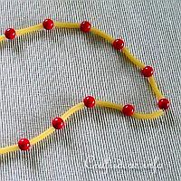 Bead and Noodle Necklace