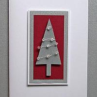 Beaded Christmas Tree Card