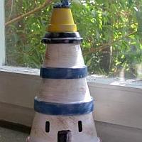 Clay Pot Lighthouse Craft