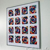 Colorful Swirls Patchwork Picture