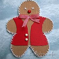 Corrugated Cardboard Gingerbread Man