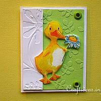 Easter Duck Artist Trading Card