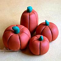 Fall Craft - Polymer Clay Pumpkin Set