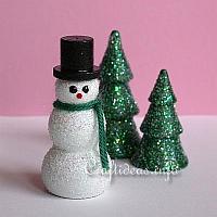Glitter Snowman and Glitter Christmas Trees