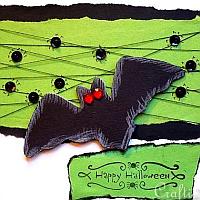 Halloween Card with Bat
