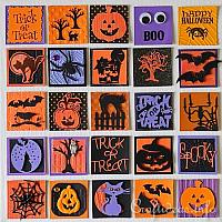 Halloween Inchies on Splined Stretched Canvas