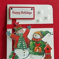 Happy Holidays Snowmen Greeting Card for the Holidays