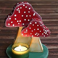 Mushrooms Tea Light Holder