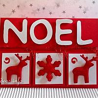 Noel with Snowflake and Reindeer