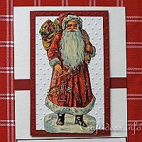 Old World Santa Christmas Card