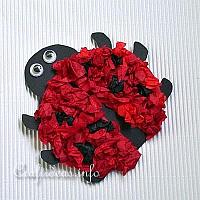 Paper Lady Bug Craft for Kids