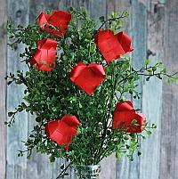 Paper Valentine Hearts Bouquet