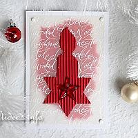 Red Candle Glow Greeting Card for the Holidays