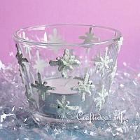 200 Snowflakes Tea-Light Glass