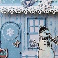 Snowman Envelope House Pocket